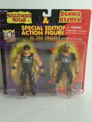 Wcw Nwo Hollywood Hogan & Dennis Rodman Action Figures (116)