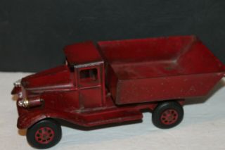 VINTAGE 1930 ' S GIRARD DUMP TRUCK with HEADLIGHTS in PAINT 2