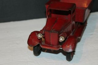 VINTAGE 1930 ' S GIRARD DUMP TRUCK with HEADLIGHTS in PAINT 3