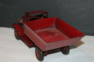 VINTAGE 1930 ' S GIRARD DUMP TRUCK with HEADLIGHTS in PAINT 4