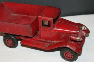 VINTAGE 1930 ' S GIRARD DUMP TRUCK with HEADLIGHTS in PAINT 6