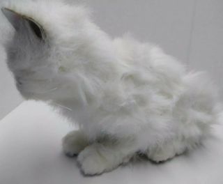 2006 FurReal Friends Plush Cat Lulu Interactive White Persian Kitty Blue Eyes 2