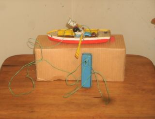 LINEMAR BATTERY OPERATED POPEYE AND ROW BOAT 4