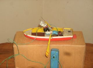 LINEMAR BATTERY OPERATED POPEYE AND ROW BOAT 5