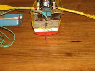 LINEMAR BATTERY OPERATED POPEYE AND ROW BOAT 7