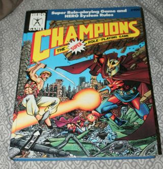 Champions The Role Playing Game Hardcover 400 Hero Games 1989