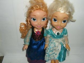 Disney Frozen Singing Sisters Anna And Elsa Talking Dolls With Defects