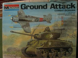 1984 Monogram Ground Attack Combat Diorama 1:48