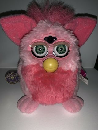 1999 Pink Flamingo Furby Tiger Electronics With Tags