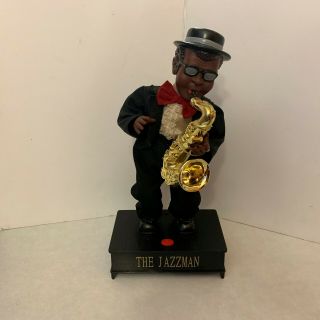 The Jazzman - 16 " Animated Musical Saxophone Player - Sings Dances -