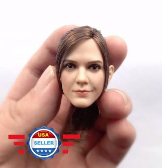 1/6 Emma Watson Head Sculpt With Ponytail Harry Potter Hermione For 12 " Phicen