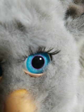 Hasbro Tiger Electronics 2005 Gray W/blue Eyes Furby 59294