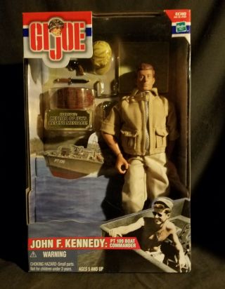 Gi Joe John F Kennedy Pt 109 Boat Commander Action Figure Jfk Hasbro