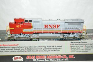 Ho Atlas Burlington Northern Santa Fe Ry Ge - 8 - 40bw Locomotive Train Dcc