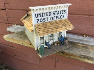 G Gauge Handmade Us Post Office With Figures