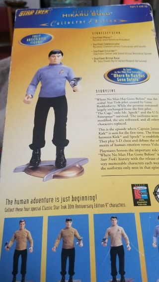 Playmates Toys Star Trek Collector Edition Hikaru Sulu 9 Inch Figure 1996