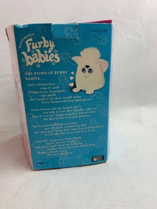 FURBY BABIES WHITE 70 - 940 Tiger Electronics Hasbro 1999 White Curls 4