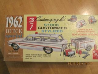 Amt 1962 Buick Special Box,  Trailer,  Hemi,  And Custom Parts Only.  No Model.