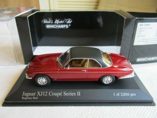 Minichamps 1/43 Jaguar Xj12 Coupe Series Ii 1975 " Regency Red " Ltd 400130461