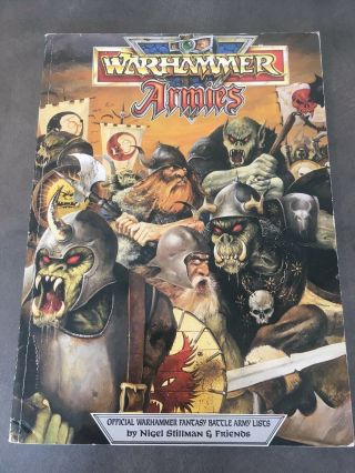 Warhammer Armies 3rd Edition Fantasy Battle Army Lists Softcover Book Oop 1991