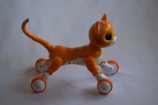 Zoomer Kitty Kids Interactive Robot Kitty Whiskers The Orange Tabby Cat COMPLETE 2