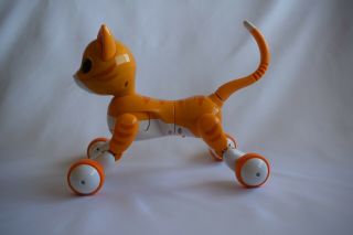 Zoomer Kitty Kids Interactive Robot Kitty Whiskers The Orange Tabby Cat COMPLETE 3