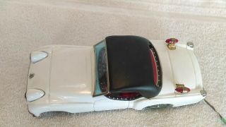 1960 ' s Japan Bandai Battery Operated Remote Control Triumph TR3 Coupe Car & Box 4