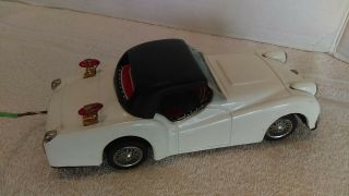 1960 ' s Japan Bandai Battery Operated Remote Control Triumph TR3 Coupe Car & Box 6