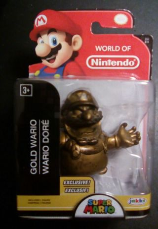 World Of Nintendo Gold Wario Walgreens Exclusive (jakks Figure,  Mario)
