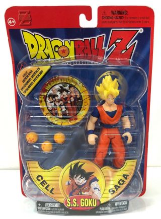 Ss Goku Dragonball Z Cell Saga Action Figure With Medallion Irwin Dragon Ball Z