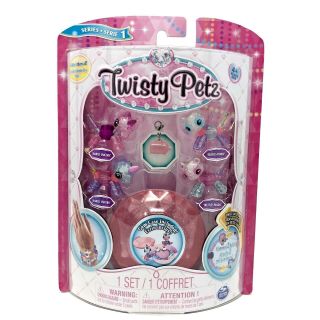 Twisty Petz 4 Pack Unicorns & Pandas Pink Case Animal Toy Figure Pet Bracelet