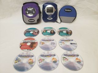 Video Now Color Portable Video Player Blue W/ Case,  9 Discs W/ Case Great