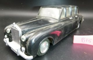 B15 Vintage Made In Hong Kong Nfic Plastic Friction Rolls Royce Limousine Black