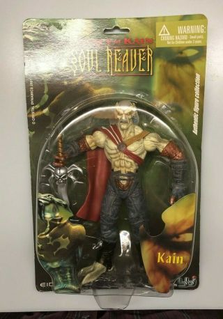 2001 Blue Box Toys Legacy Of Kain Soul Reaver Kain Figure Mosc Rare