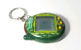 Bandai Tamagotchi Connection 2004 Virtual Pet Keychain Green Scale Snake Reptile 5