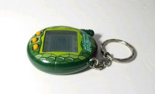 Bandai Tamagotchi Connection 2004 Virtual Pet Keychain Green Scale Snake Reptile 6