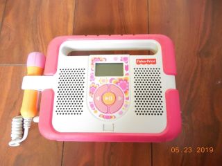 Fisher Price Kid Tough Mp3 Music Player W/microphone - Pink - Rare -