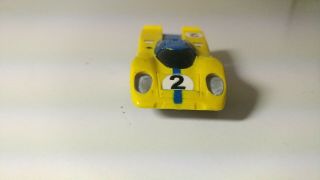 VINTAGE AFX HO SCALE SLOT CAR RACE CAR TRACK RACING MADE SINGAPORE YELLOW 2 2