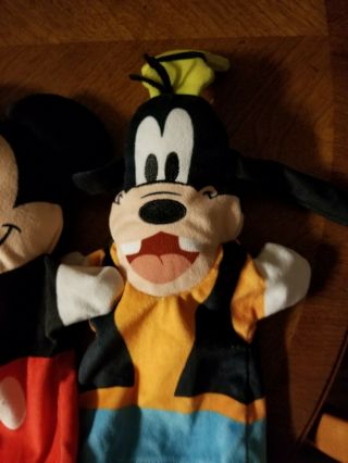Melissa and Doug Disney Hand Puppets Mickey Minnie Goofy Donald Duck Set of 4 5