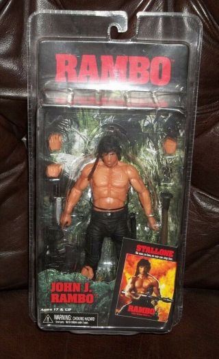 Neca Rambo First Blood Part 2 Ii John J Rambo Deluxe 7 Inch Figure