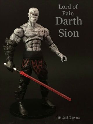 Star Wars Custom Kotor Lord Of Pain Darth Sion Sith Jedi Customs