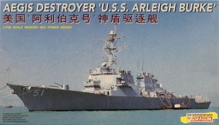 Dragon 1:700 Aegis Destroyer Uss Arleigh Burke Plastic Model Kit 7029u