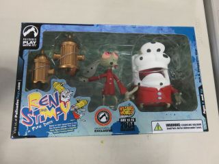Ren And Stimpy As Fire Dogs Wizard World Chicago 2004 Exclusive Figures