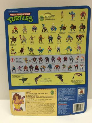 Teenage Mutant Ninja Turtles TMNT 1992 April O ' Neil Figure UNPUNCHED & MOC 3