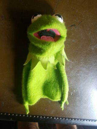 Vintage Muppets Kermit The Frog Hand Puppet