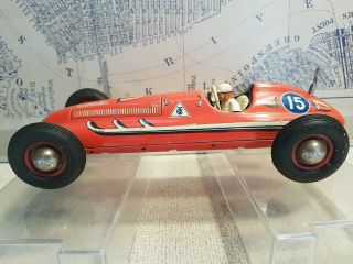 Tin Toy Wind Up Tippco Mercedes Race Car Number 15 - Germany -