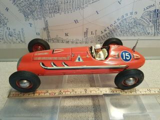 Tin toy Wind up Tippco Mercedes race car number 15 - Germany - 2