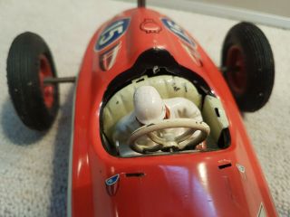 Tin toy Wind up Tippco Mercedes race car number 15 - Germany - 4