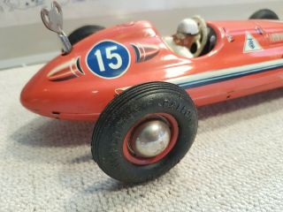 Tin toy Wind up Tippco Mercedes race car number 15 - Germany - 7