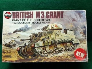 Airfix British M3 Grant Tank Plastic Kit.  1/32 Scale,